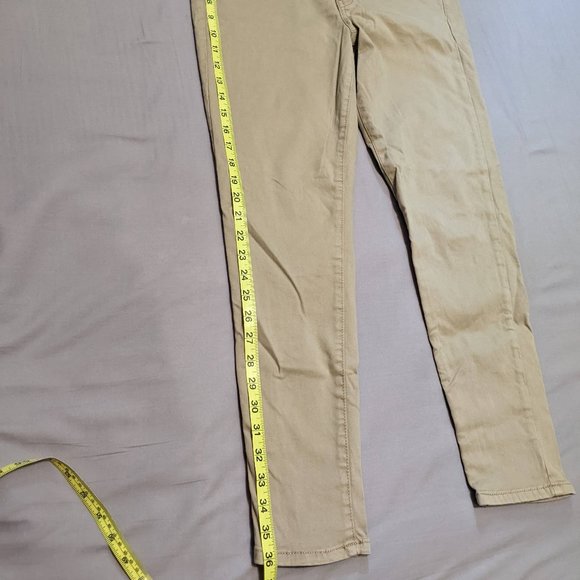 American Eagle Khaki Tan Jeggings Size 12 Short Super Super Stretch X - Picture 9 of 15